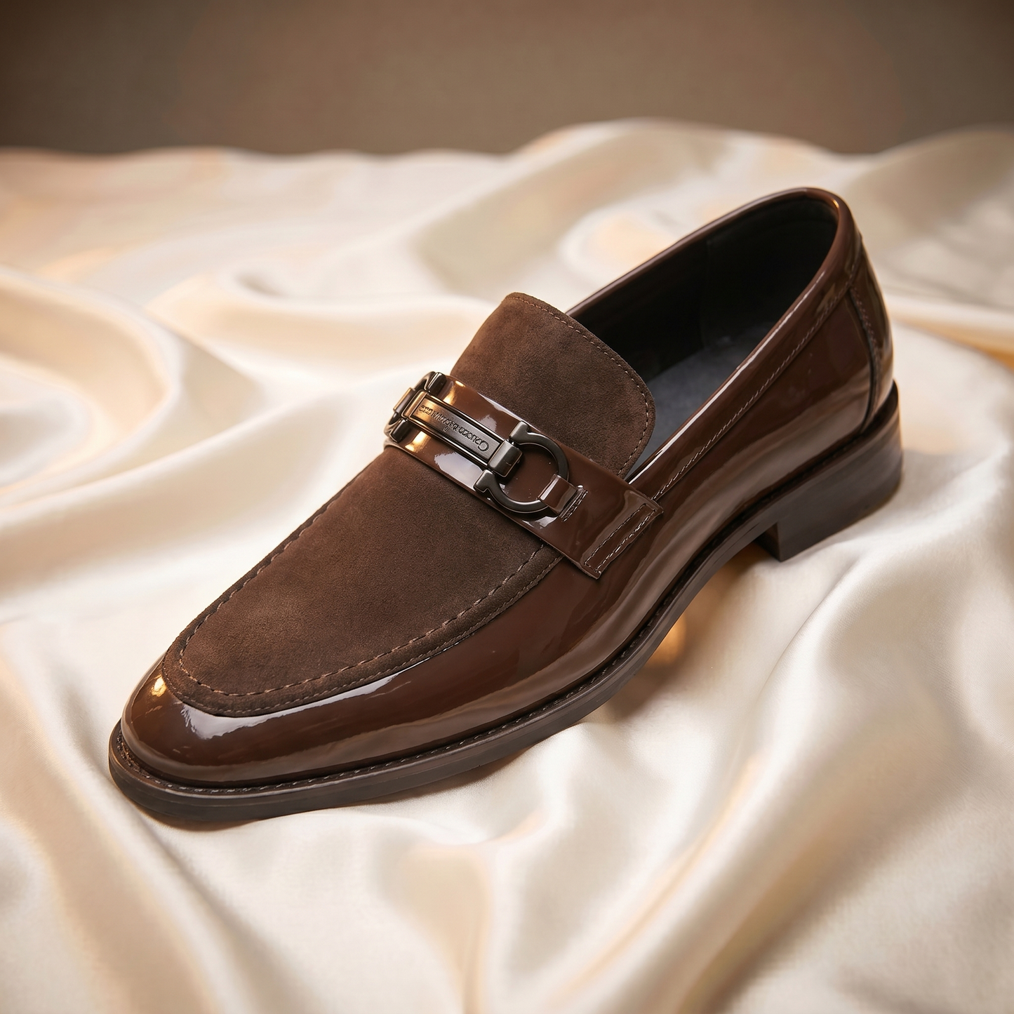 Onyx Dual Gunmetal Bit Loafer
