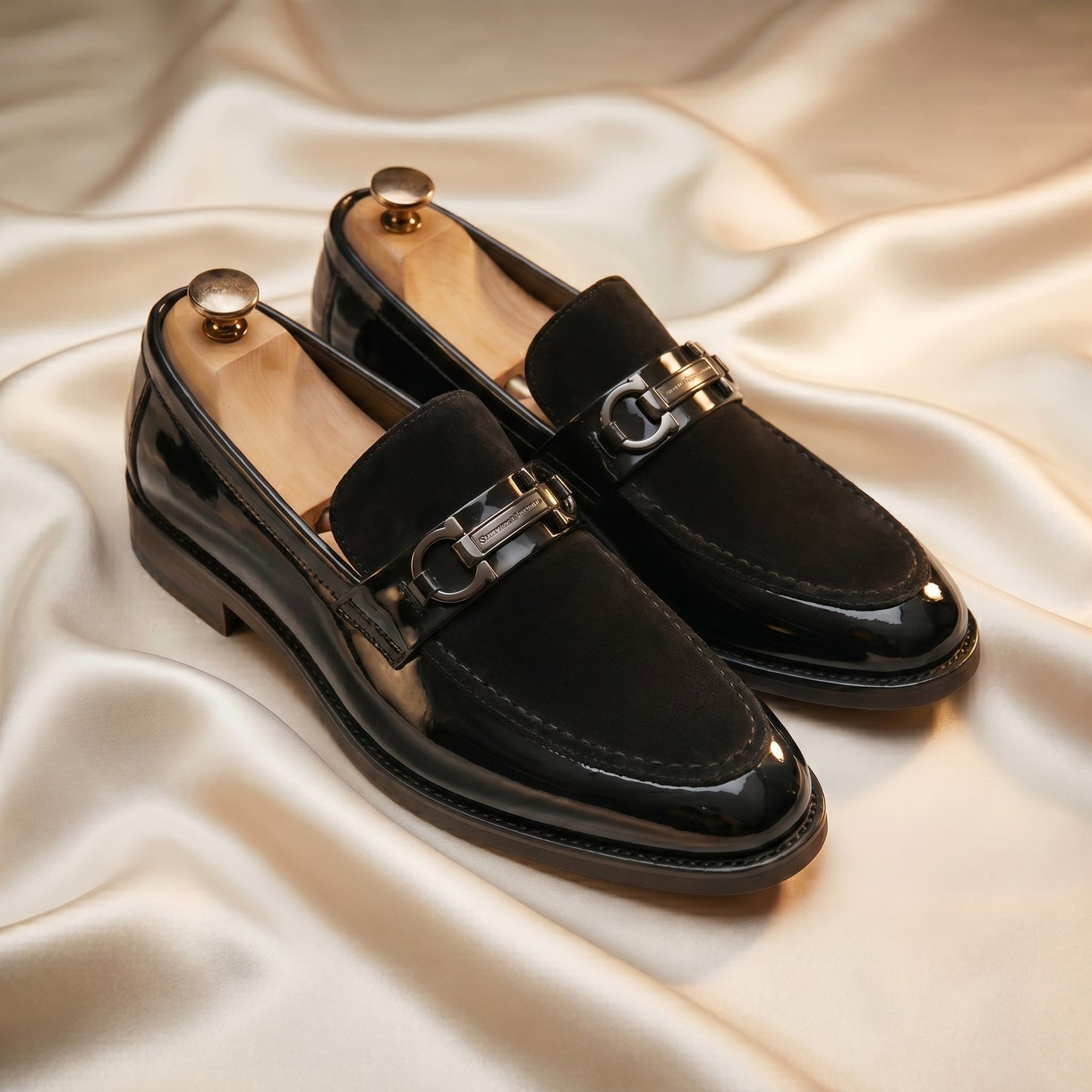Onyx Dual Gunmetal Bit Loafer