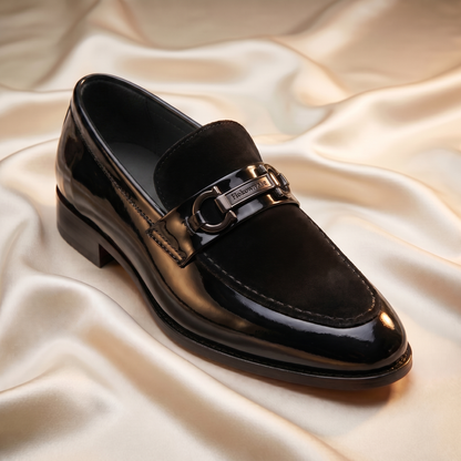 Onyx Dual Gunmetal Bit Loafer