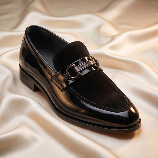 Onyx Dual Gunmetal Bit Loafer