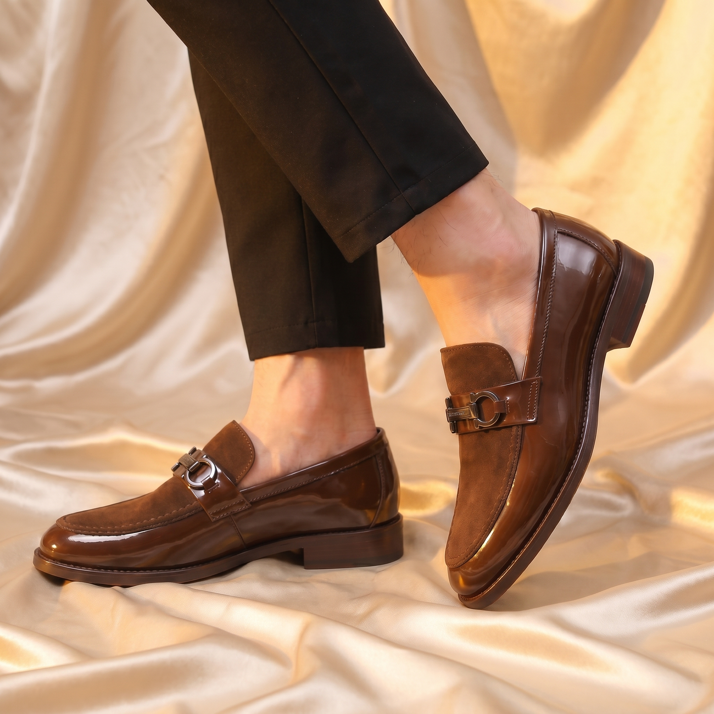 Onyx Dual Gunmetal Bit Loafer