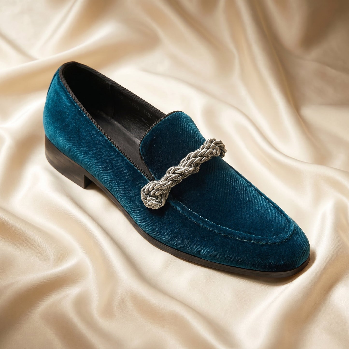 Cognac Braided Rope-Knot Loafer