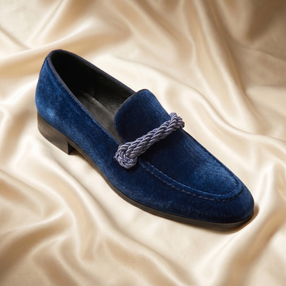 Cognac Braided Rope-Knot Loafer