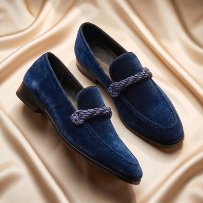 Cognac Braided Rope-Knot Loafer