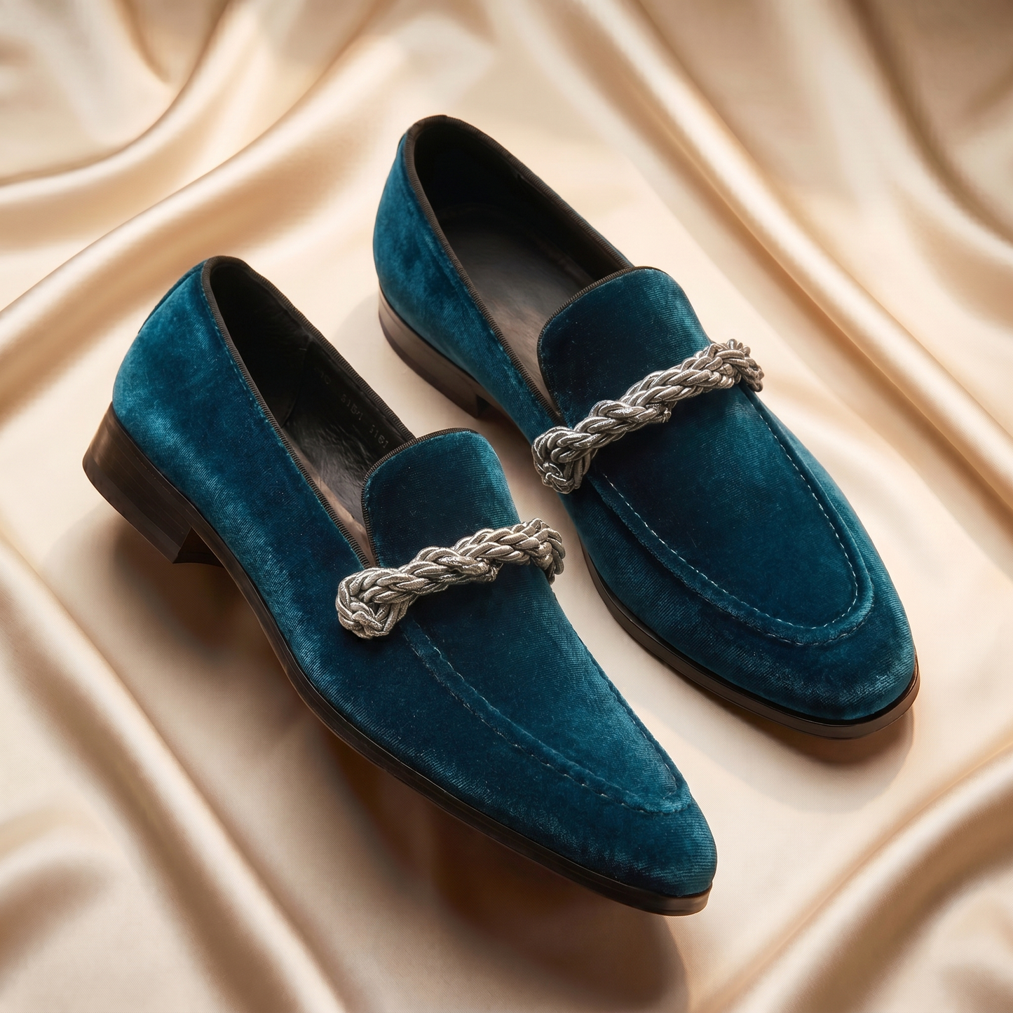 Cognac Braided Rope-Knot Loafer