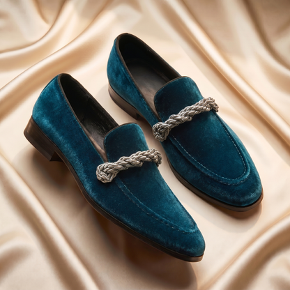 Cognac Braided Rope-Knot Loafer