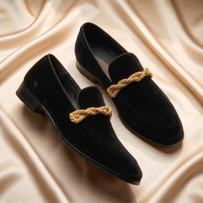 Cognac Braided Rope-Knot Loafer