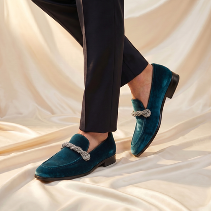Cognac Braided Rope-Knot Loafer