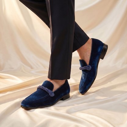 Cognac Braided Rope-Knot Loafer