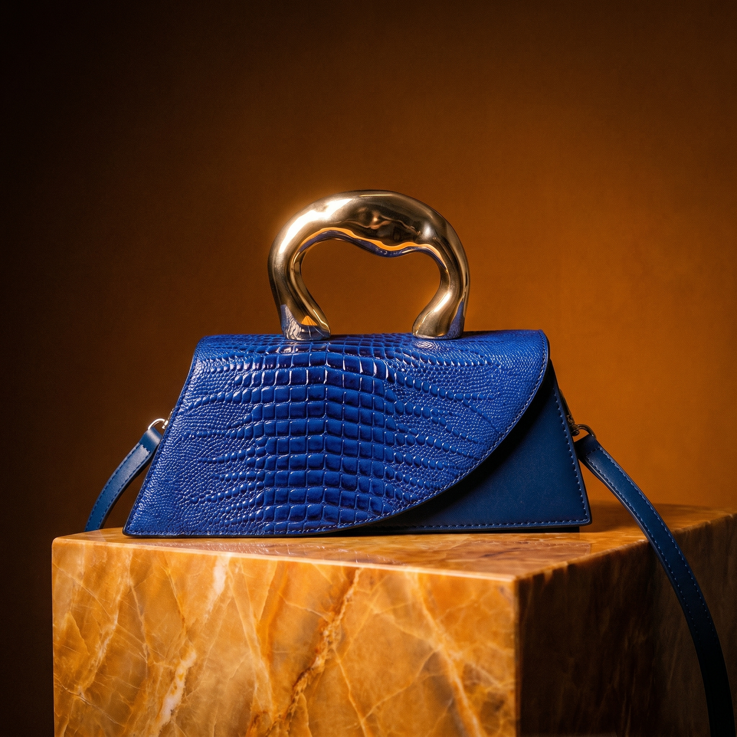 Azure Curve Handbag