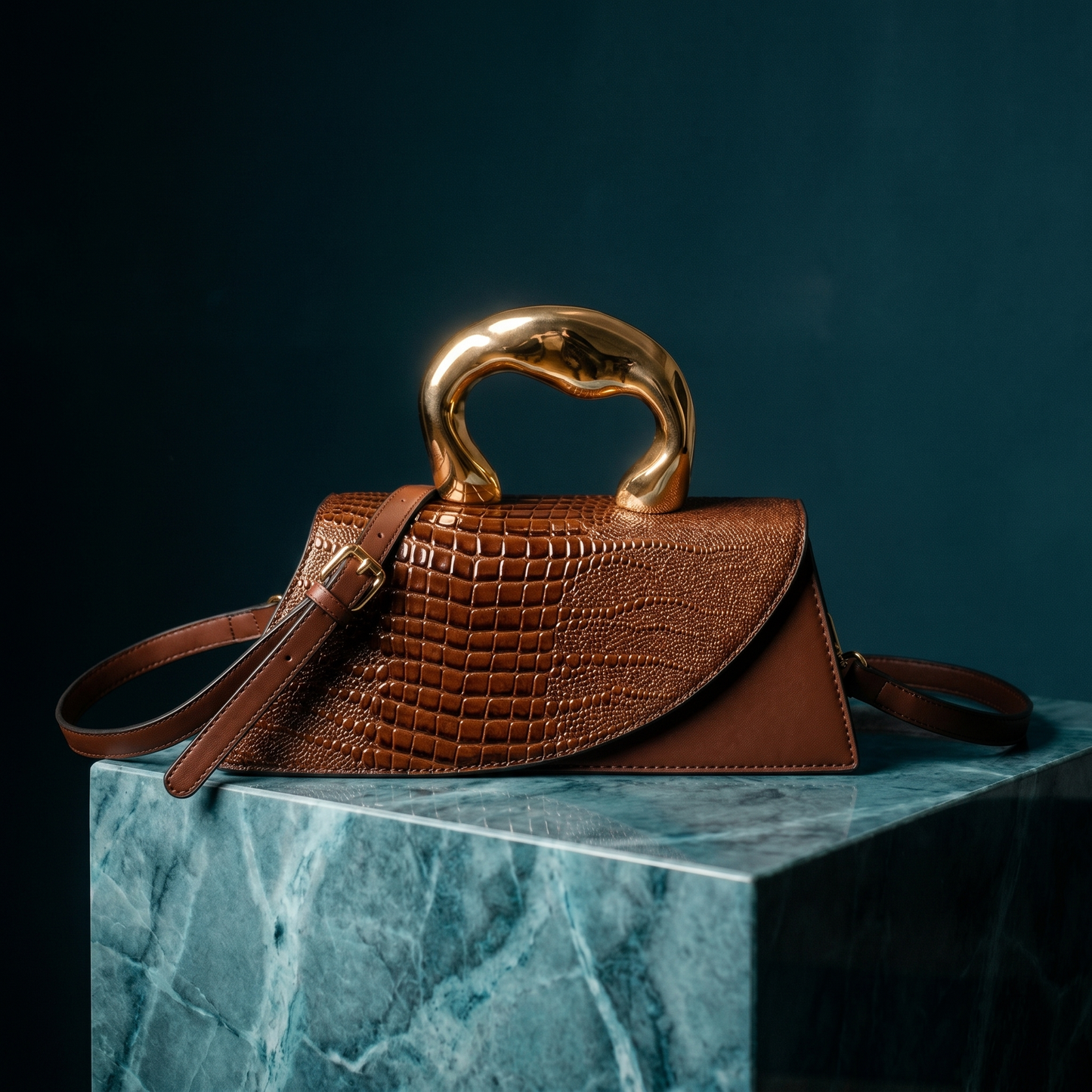 Azure Curve Handbag