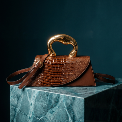 Azure Curve Handbag
