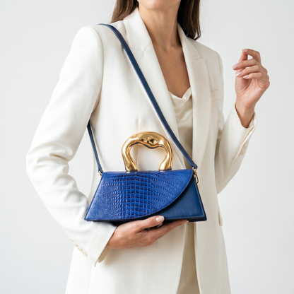 Azure Curve Handbag