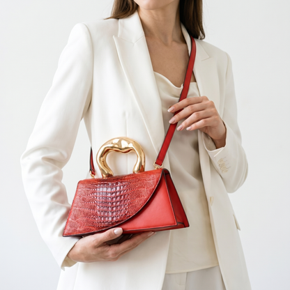 Azure Curve Handbag