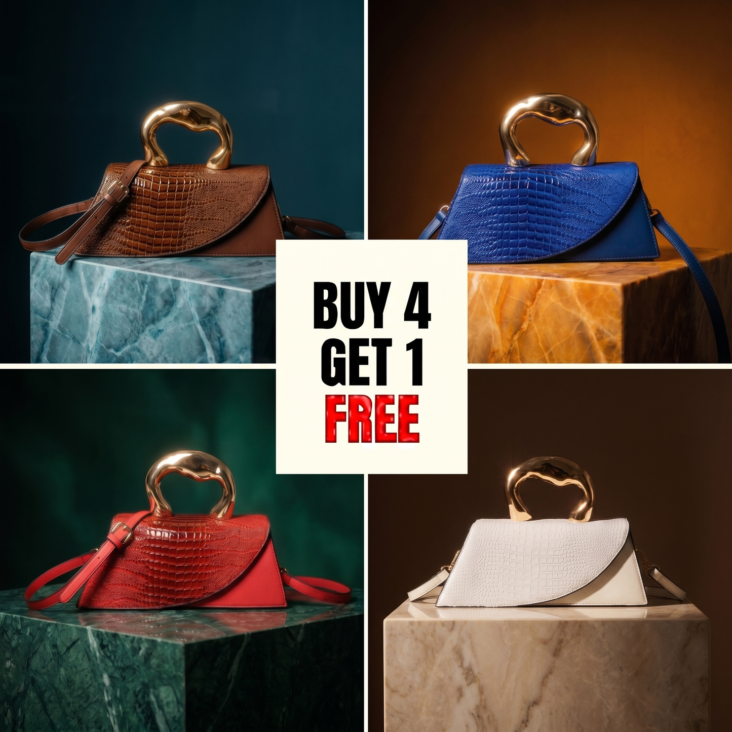 Azure Curve Handbag