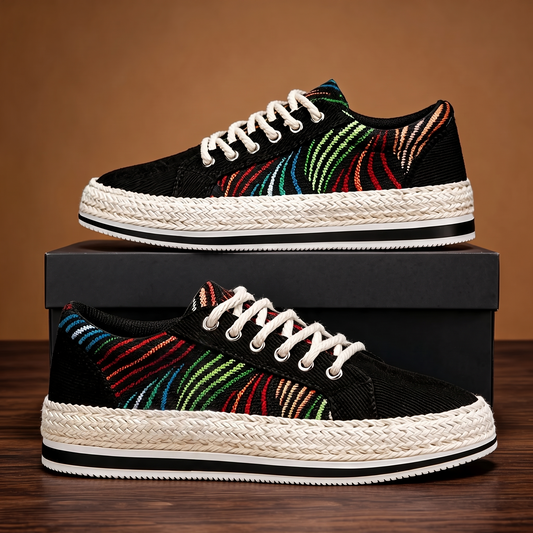 Rousseau Striped Espadrille Sneakers