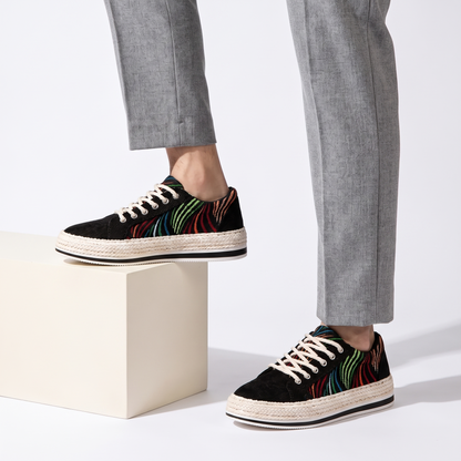 Rousseau Striped Espadrille Sneakers