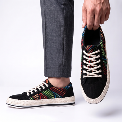 Rousseau Striped Espadrille Sneakers