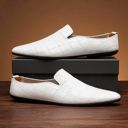 Marchetti Croc-Embossed Loafer