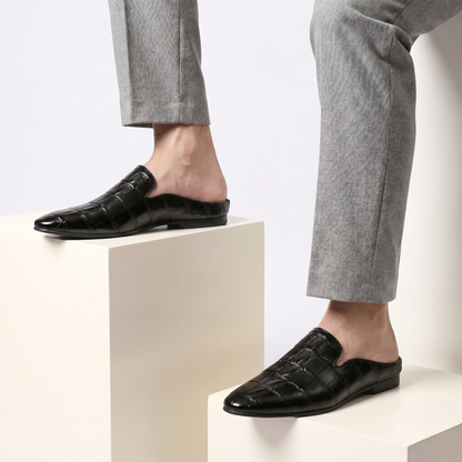 Marchetti Croc-Embossed Loafer