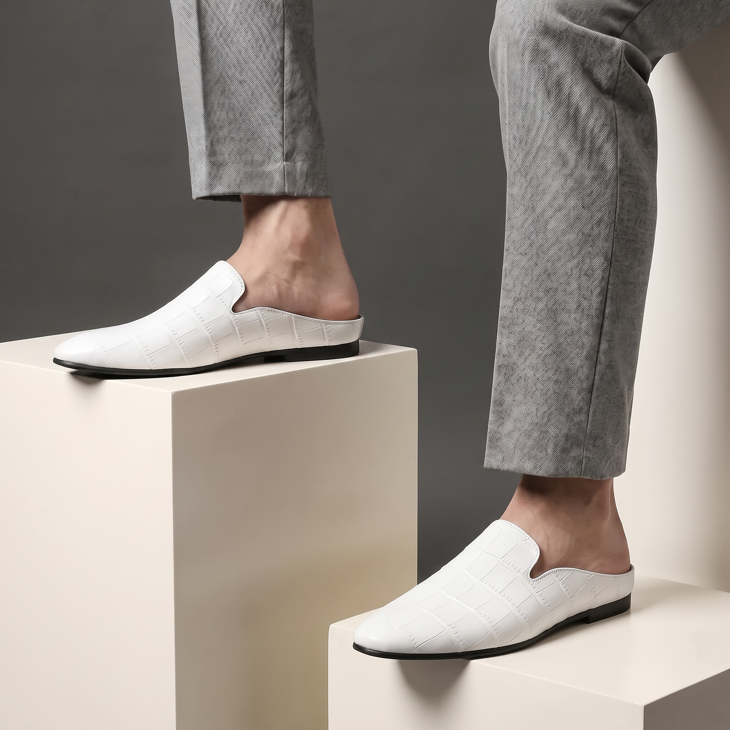 Marchetti Croc-Embossed Loafer