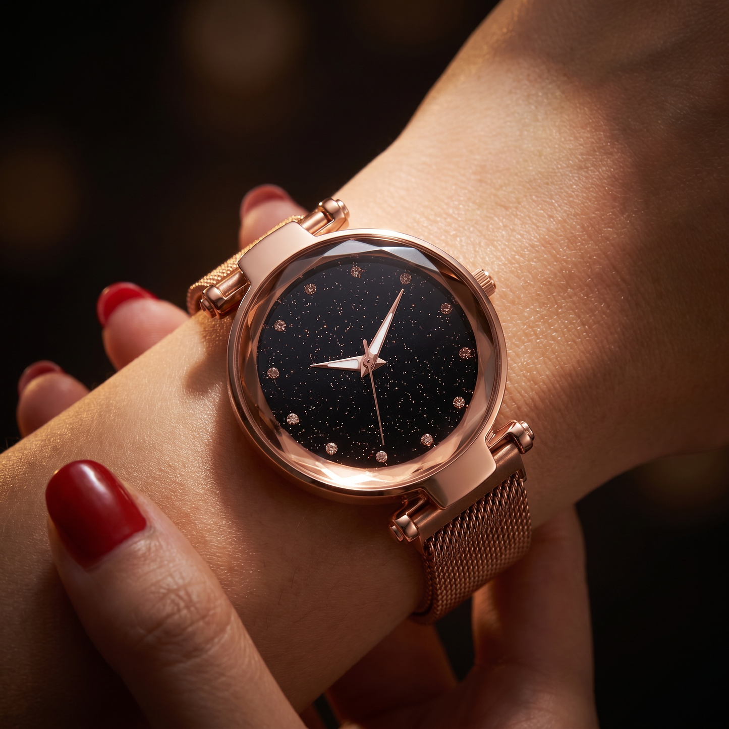 Celestia Faceted Crystal Watch