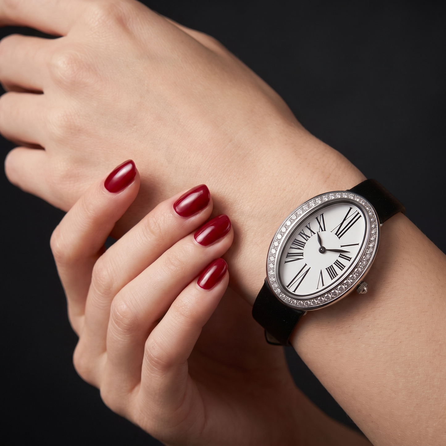 Marchesa Pavé Oval Watch