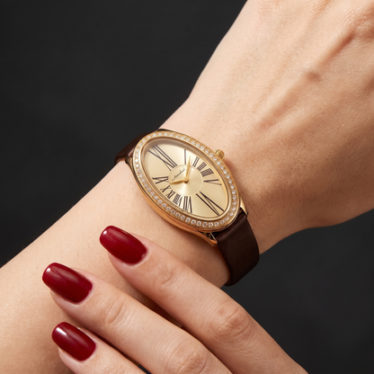 Marchesa Pavé Oval Watch