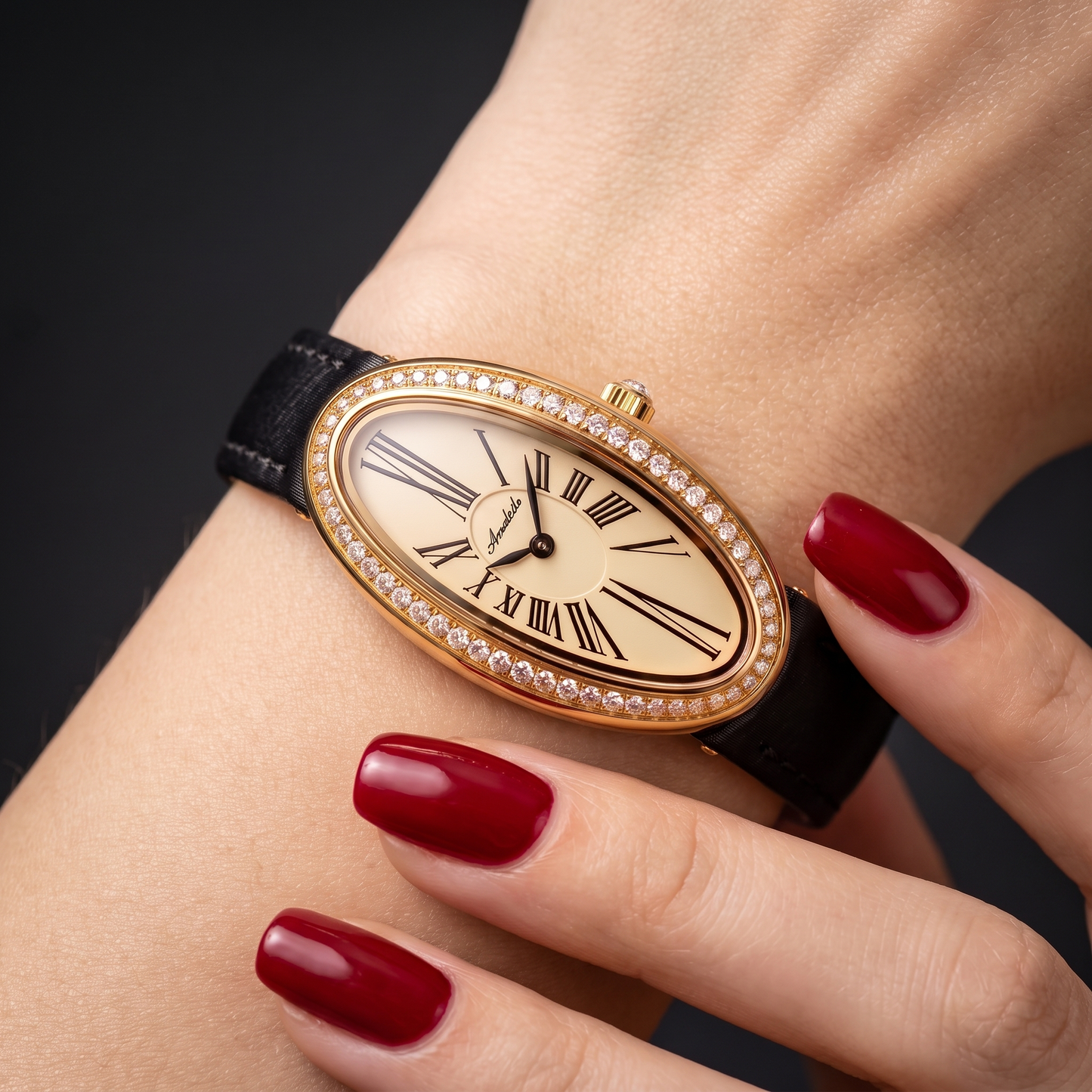 Marchesa Pavé Oval Watch