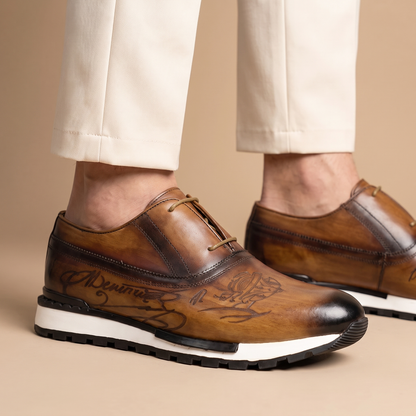 Vercelli Hand-Burnished Sneakers
