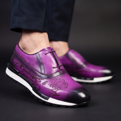 Vercelli Hand-Burnished Sneakers