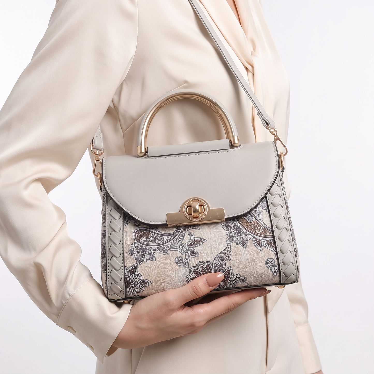 Marchesa Paisley Top-Handle Bag