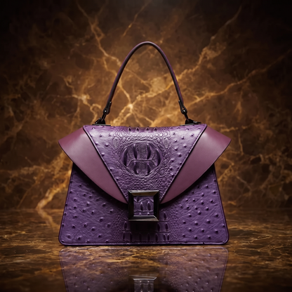 Valentia Embossed Top-Handle Bag