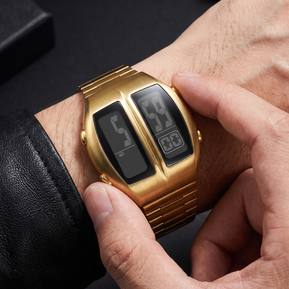 Corvallis Gold Digital Watch