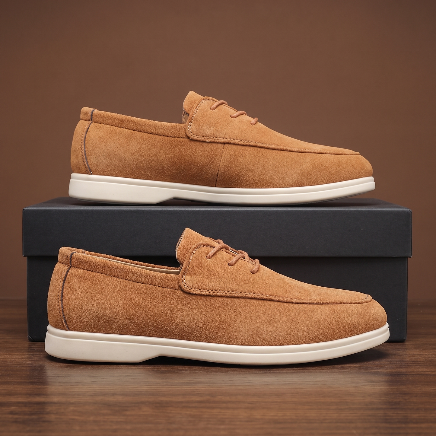 Ashcombe Nubuck Boat Loafers