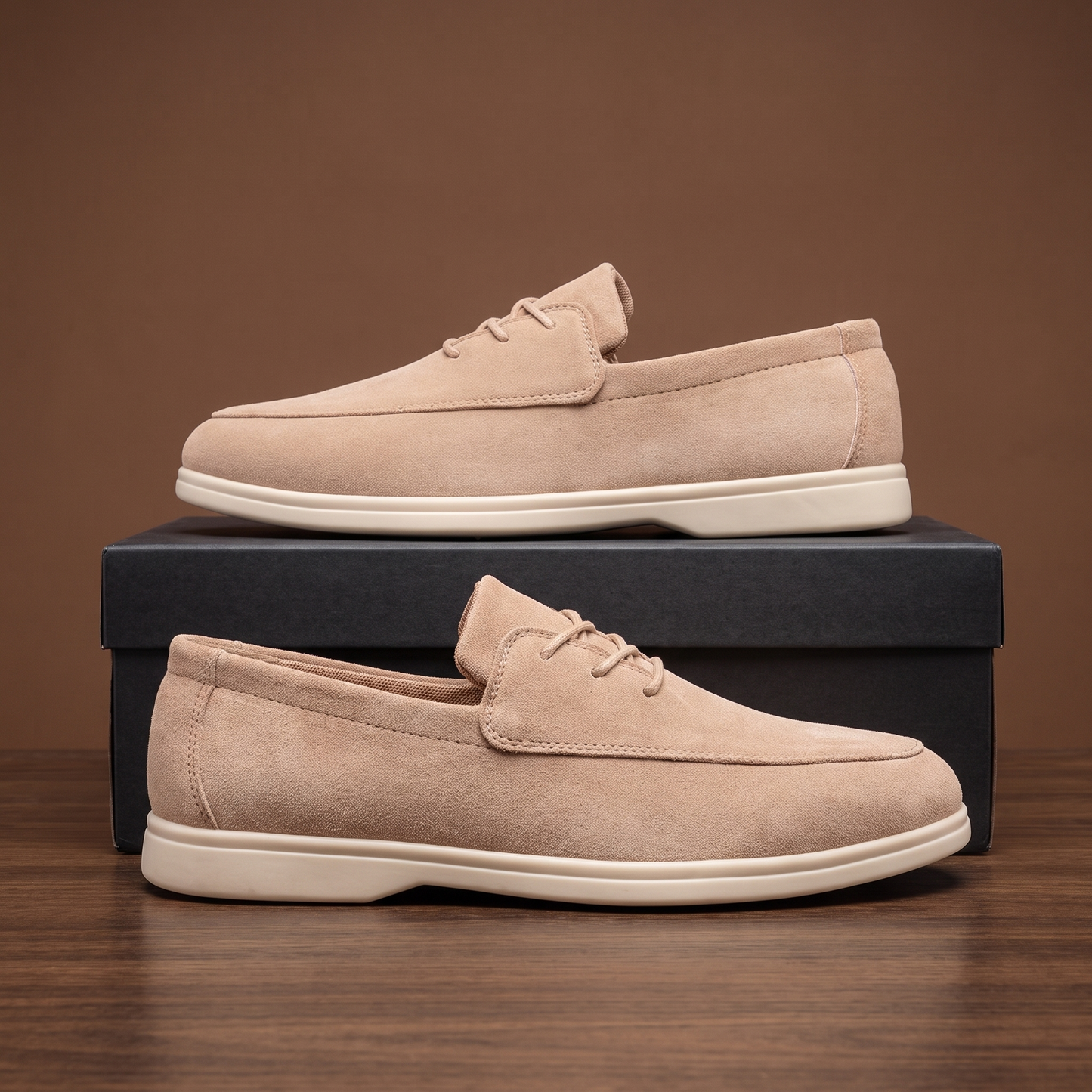 Ashcombe Nubuck Boat Loafers