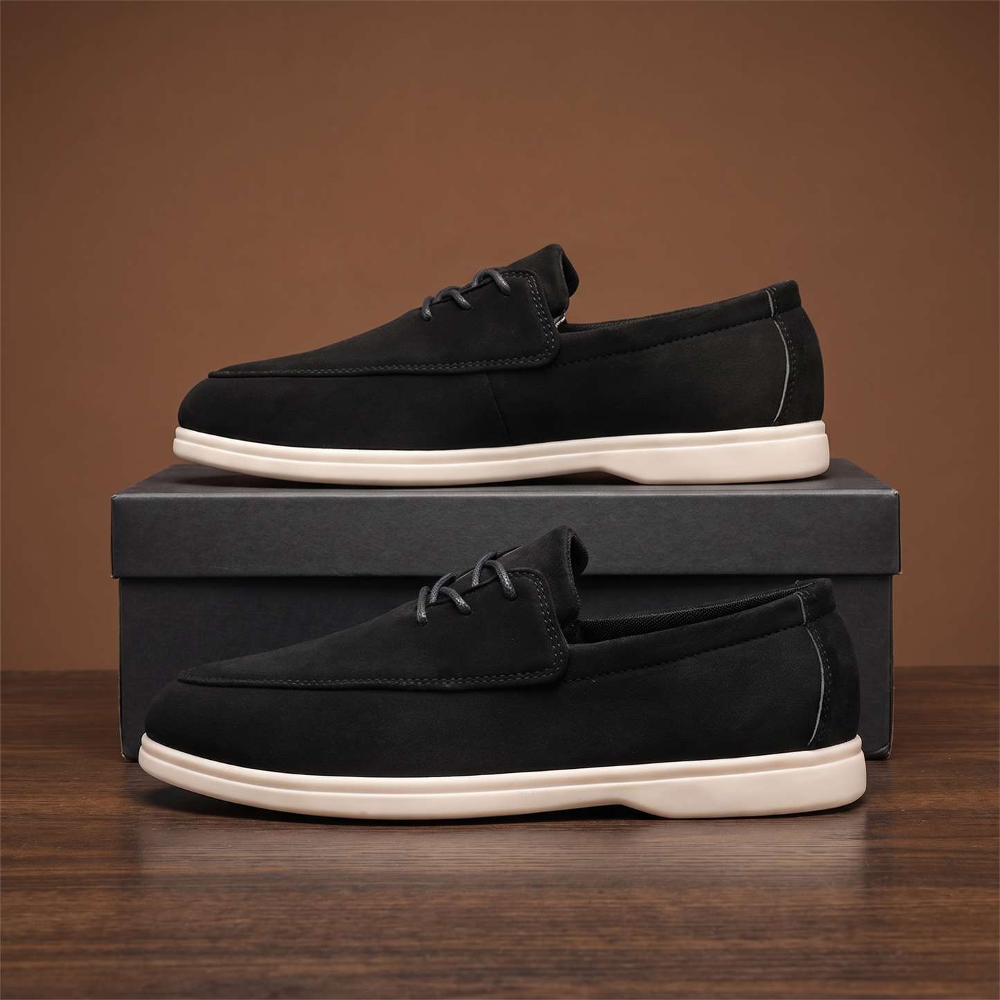 Ashcombe Nubuck Boat Loafers