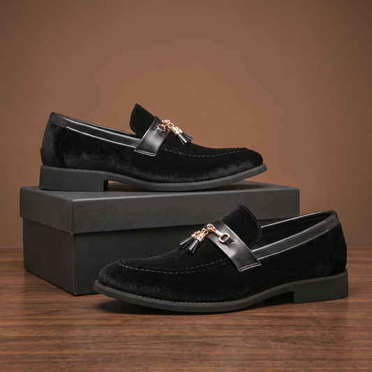 Sinclair Velvet Tassel Slip-Ons