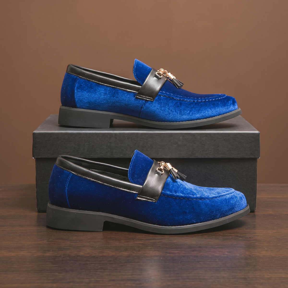 Sinclair Velvet Tassel Slip-Ons