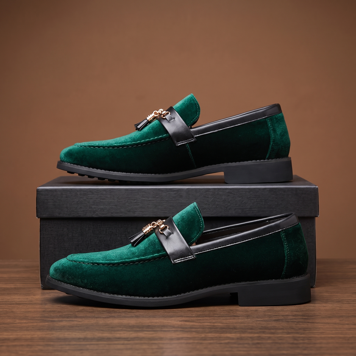 Sinclair Velvet Tassel Slip-Ons