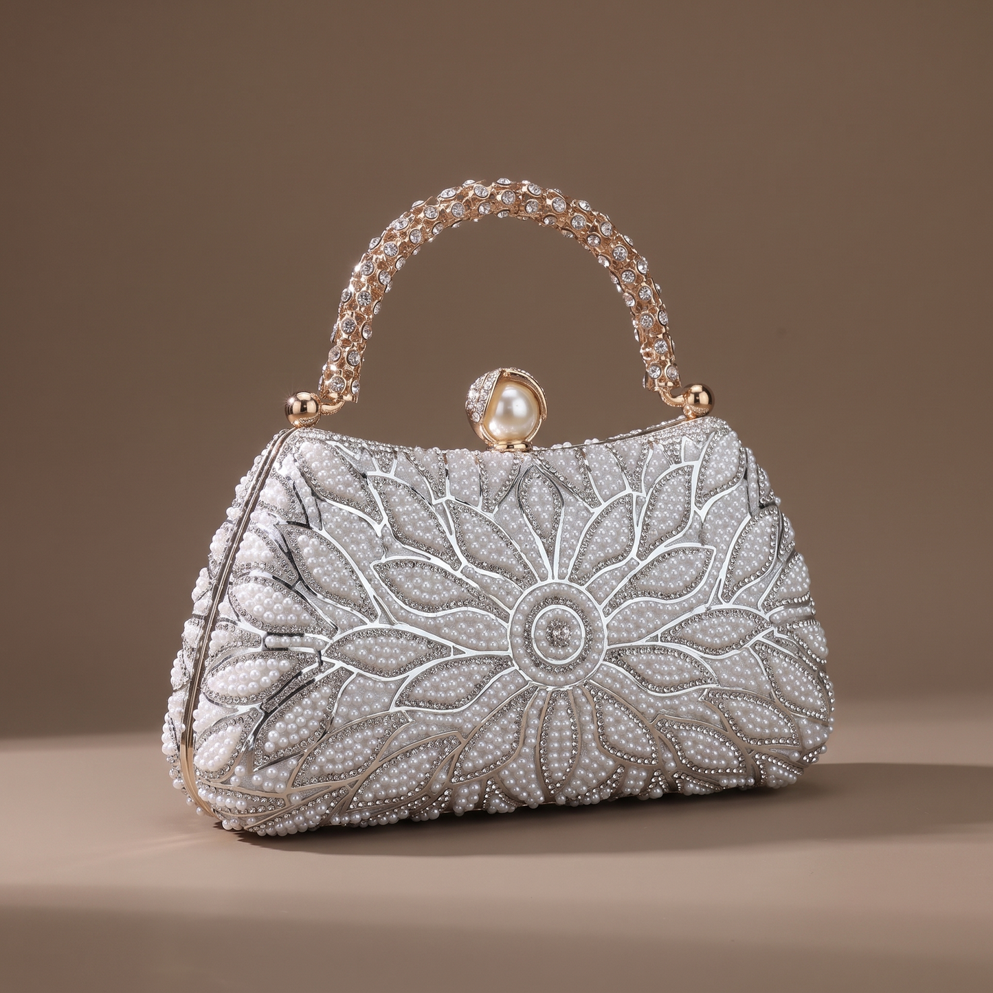 Odalys Beaded Bloom Clutch