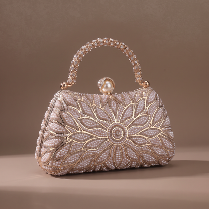 Odalys Beaded Bloom Clutch