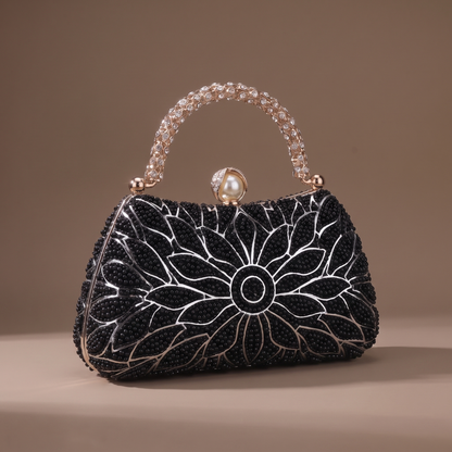 Odalys Beaded Bloom Clutch