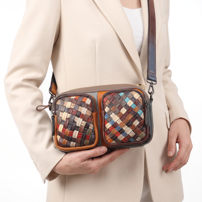 Marisol Woven Leather Bag