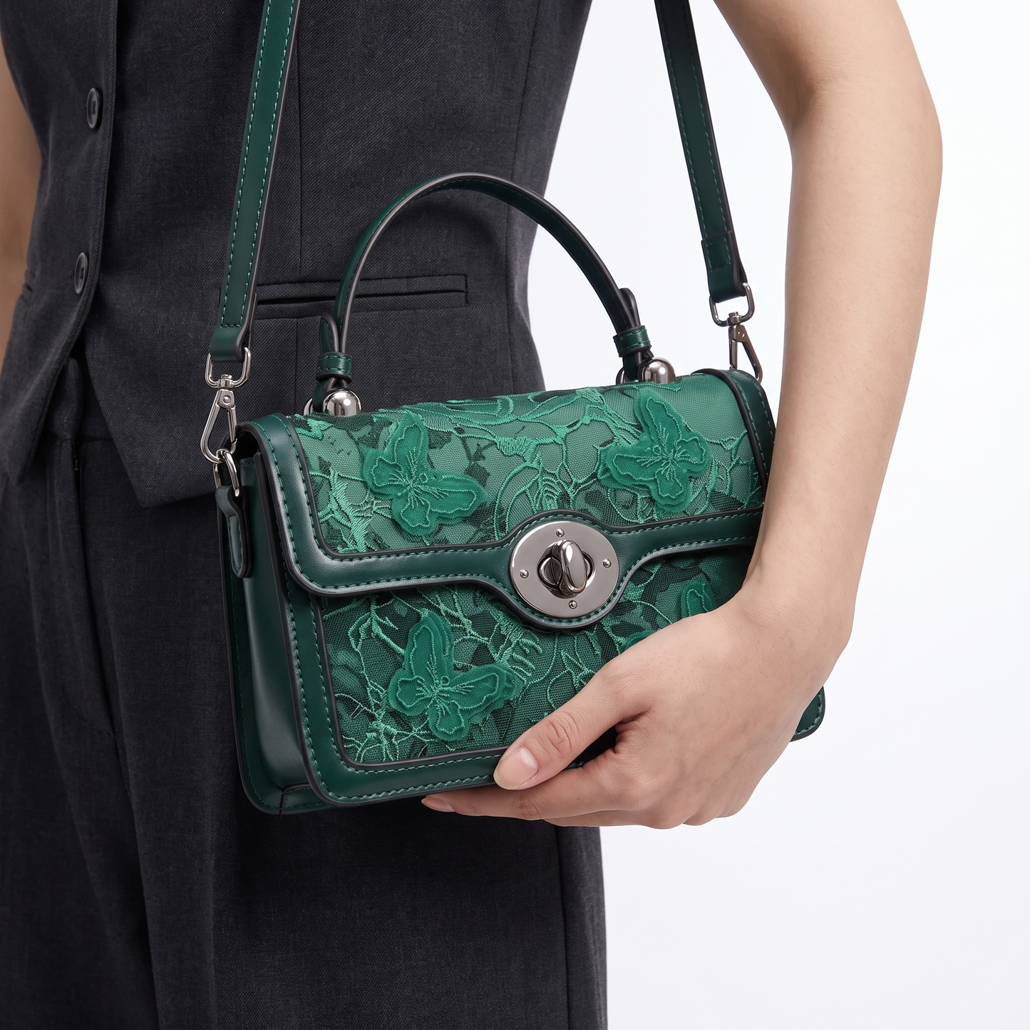 Ravenna Butterfly Top-Handle Bag