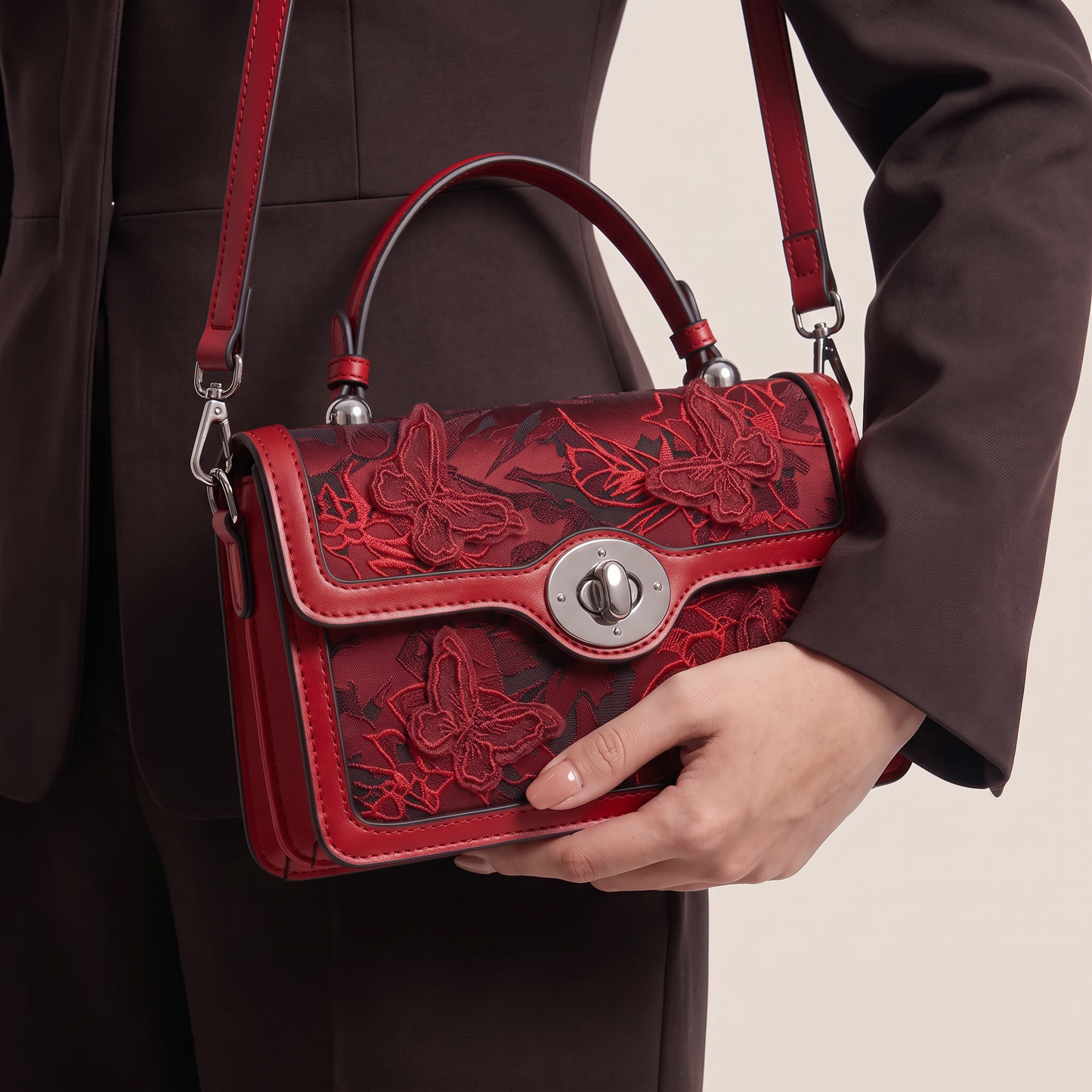 Ravenna Butterfly Top-Handle Bag