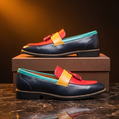 Harlequin Tassel Loafers