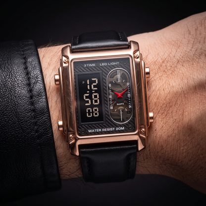 Rousseau Hybrid Dual-Display Watch