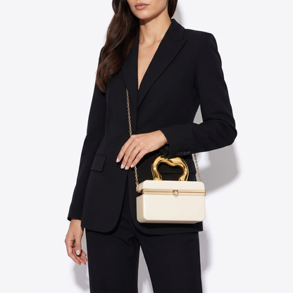 Aurelia Marbled Acrylic Box Clutch