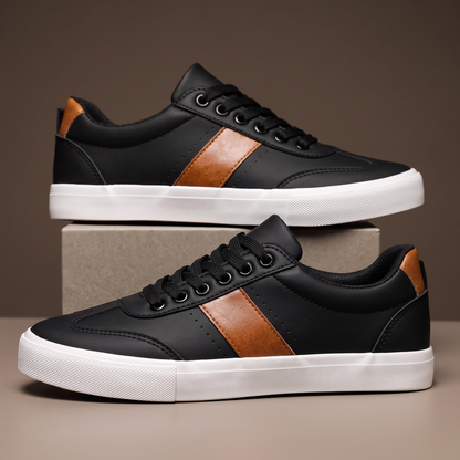 Ashford Two-Tone Leather Sneakers